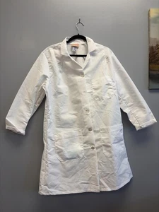 Red Kap Lab Coat Unisex White Size Medium - Picture 1 of 3