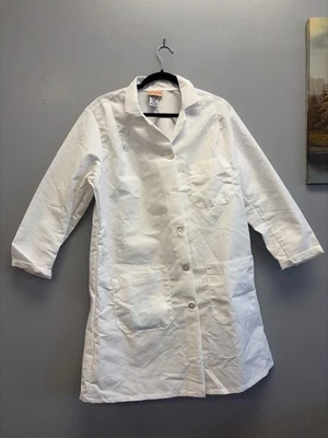 Red Kap Lab Coat Unisex White Size Medium - Image 1 of 3