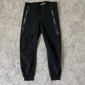 BAPE A BATHING APE ‘Black’ NYLON JOGGERS PANTS SIZE MEDIUM [34W x 29L] - Picture 1 of 13