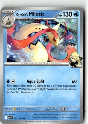 2025 Scarlet & Violet Destined Rivals Cynthia's Milotic 53/182 - Image 1 of 2
