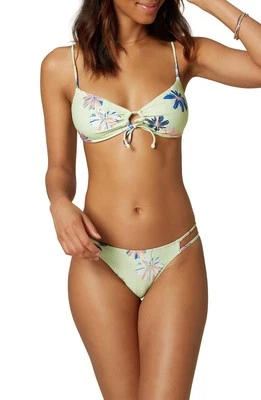 O'Neill Women's Swim Bralette Top Mint Brook Floral XL New - Image 1 of 4