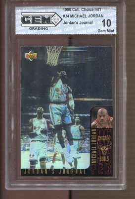 1996 Michael Jordan Collector's Choice Spanish Jordan's Journal #J4 Bulls - Imagem 1 de 2