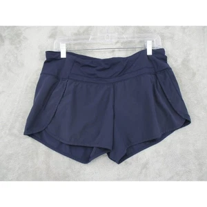 Lululemon Shorts Damen 8 Hotty heiß sportlich Laufen Tasche gefüttert marineblau - Bild 1 von 8