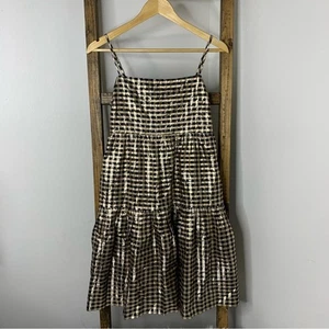 J. Vestido brillante de vacaciones Crew negro y dorado para mujer 6 - Imagen 1 de 9