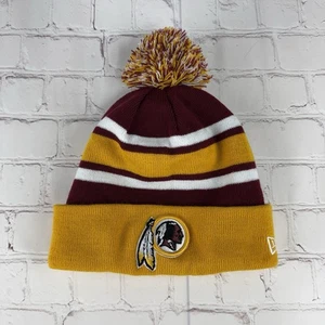 New Era NFL Washington Redskins Pom Pom Knit Beanie Fleece gefüttert Herren One Size - Bild 1 von 8