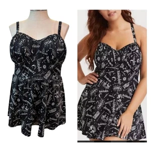 Torrid 3 (3X 22/24) Harry Potter Wireless One Piece Swim Dress w/Built in Briefs - Picture 1 of 4