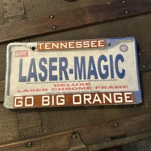 University Of Tennessee Go Big Orange Metal License Plate Frame Chrome... - Picture 1 of 5