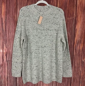 LOFT Maglione Tunica Manica Lunga Pullover Marled Metallizzato Taglie Forti 16/18 Nuovo con etichette Grigio - Foto 1 di 6