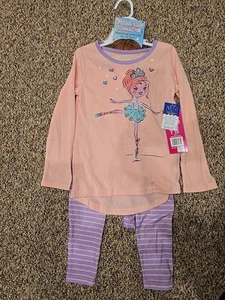 NWT Dolly And Me Matching  Ballerina Pajamas Girls Size 6/ 18" Doll - Picture 1 of 3