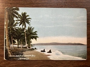 On the Beach at Annotta Bay, Jamaica, BWI Postcard ~ Unposted, UDB - Picture 1 of 2