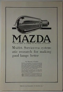 1918 Mazda Service       Mark Of a Service     Vintage Magazine Print Ad - Picture 1 of 1