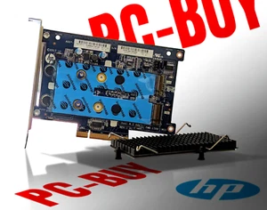 2x M.2 NVMe PCIe Adapter Card | PCIe x8 | Dual M.2 Slots 22110/2280/2260/2242 - Afbeelding 1 van 4