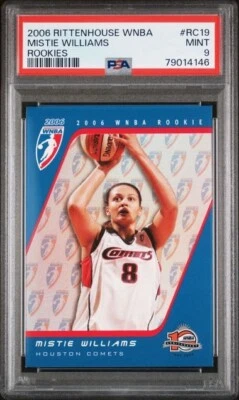 2006 Rittenhouse WNBA Rookie Mistie Bass Williams PSA 9 Duke Blue Devils /333 - Image 1 of 2