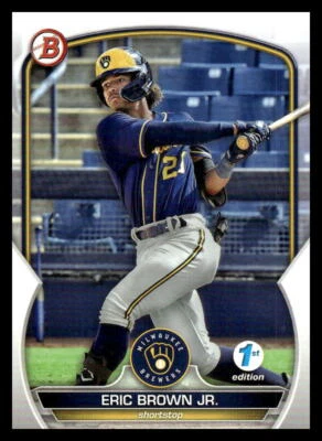 2023 Bowman 1st Edition Eric Brown Jr.   BPPF-41 Milwaukee Brewers - Image 1 of 2