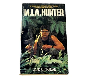 MIA Hunter #1 1985 First book in the Stone M.I.A. Hunter series Jack Buhanan VTG - Picture 1 of 7