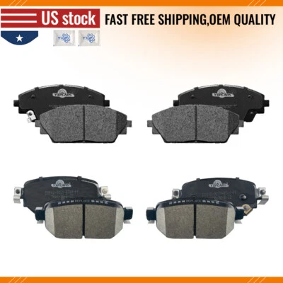 Front And Rear Ceramic Disc Brake Pads For 2018 Mazda 3 2019 - 2022 Mazda CX-3 - Image 1 of 4