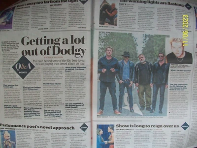 Social Life Daily Record Friday 19.05.2023 DODGY / NIGEL CLARK Article - Image 1 of 2