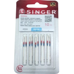 Pack de 10 agujas universales para máquina de coser Singer 2020 talla 14 para el hogar - Imagen 1 de 1
