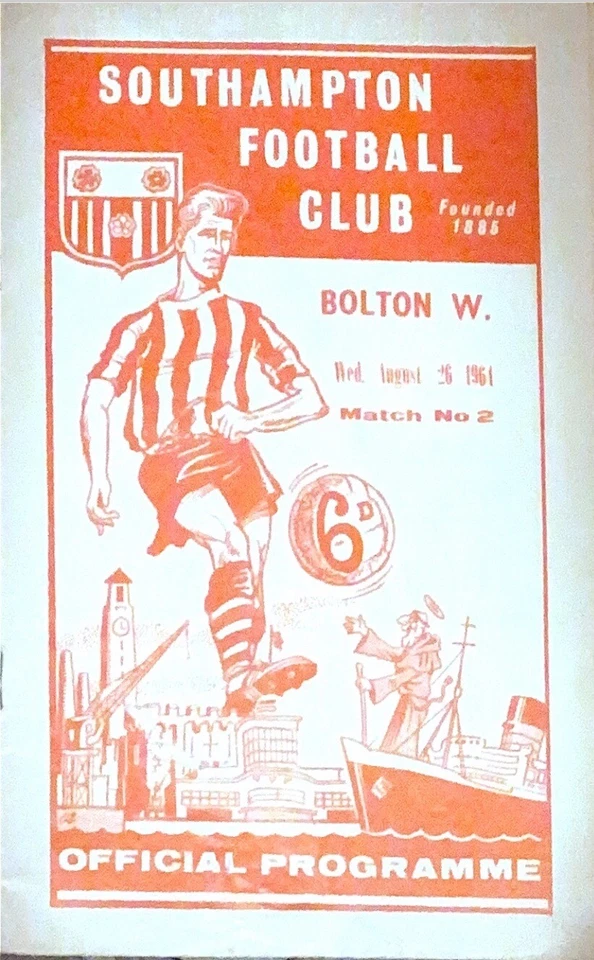 Southampton v Bolton Wanderers - 1964/65 Division 2 - 26th August 1964 - Image 1 of 1
