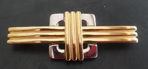 Vintage Gold & Silver Tone Dotty Smith Pin Brooch Geometric Modernist - Picture 1 of 4