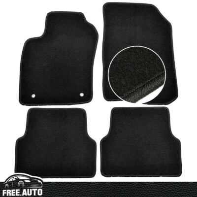 Alfombrillas alfombrillas delanteras y traseras de nailon negras aptas para Chevrolet Sonic 12-20 Foto 1 de 4