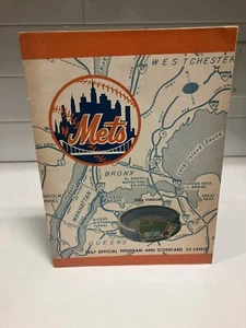 Programa Oficial y Cuadro de Mando 1967 de los Mets de Nueva York perfectamente puntuado - Imagen 1 de 3