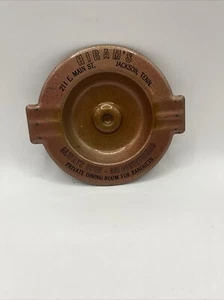 Vintage Hiram’s Banquet Hall Jackson, TN Advertising Metal Ashtray - Picture 1 of 8