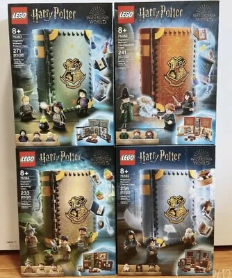 New Lego Harry Potter Hogwarts Moment Set 4 76382 76383 76384 76385 IN HAND Book - Image 1 of 4