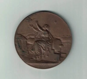SIEGE DE PARIS 1870-1871 MEDAILLE MINISTERE DE LA GUERRE COMMUNICATION AERIENNE - Imagen 1 de 2