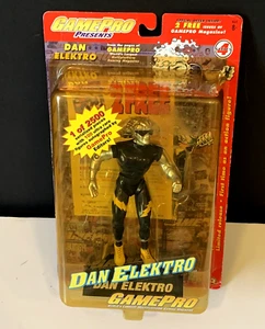 Vintage Joy Ride Studios GamePro Dan Elektro Action Figure (New) - Foto 1 di 9