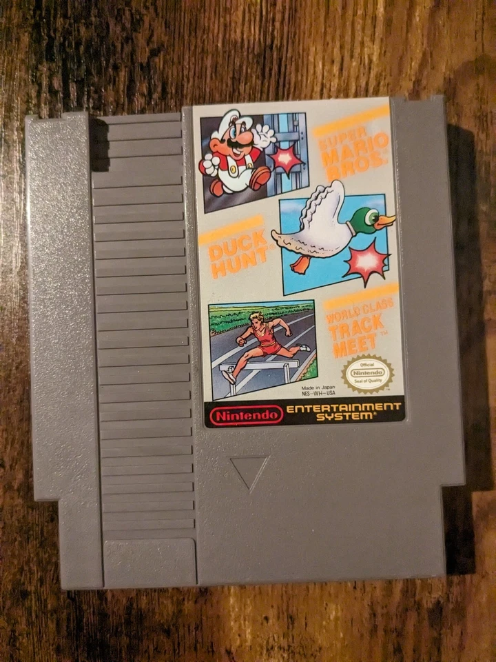 Super Mario Bros. / Duck Hunt / World Class Track Meet - Nintendo NES - ¡Probado! Foto 1 de 3