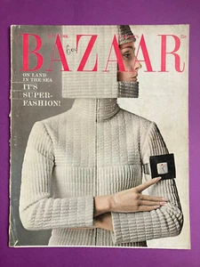 couverture Harper's Bazaar mai 1966 décoration US collection mode Hiro - Picture 1 of 3