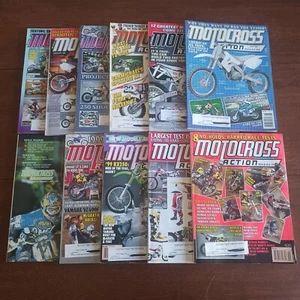 MOTOCROSS ACTION 1998 LOT OF 11 ISSUES VINTAGE MX SUPERCROSS MCGRATH EMIG YZ KX - Picture 1 of 24