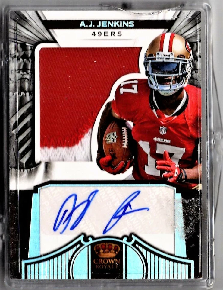 2012 Crown Royale A.J.Jenkins Auto 2 Color Patch RC /149 #251 SF 49ers SP Rookie - Image 1 of 3