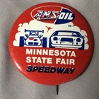 MINNESOTA STATE FAIR Amsoil SPEEDWAY Race Car Auto Tin Litho Pin Vintage