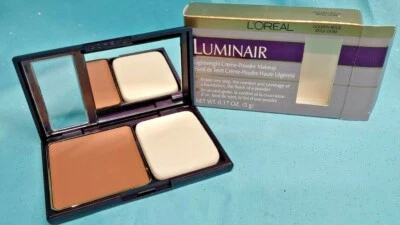 L'Oreal LUMINAIR Lightweight Creme to Powder Makeup Foundation GOLDEN BEIGE New! - Image 1 of 3