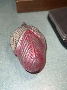 Antique Pink Acorn Berry Pine Cone German Christmas Glass Ornament - Picture 1 of 6