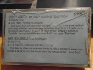 SEALED RARE PROMO Bobby Vinton Merle Haggard CASSETTE TAPE country Randy Travis - Picture 1 of 2