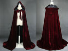 Manteau à capuche velours vampire gothique wicca robe larpe médiévale unisexe adulte