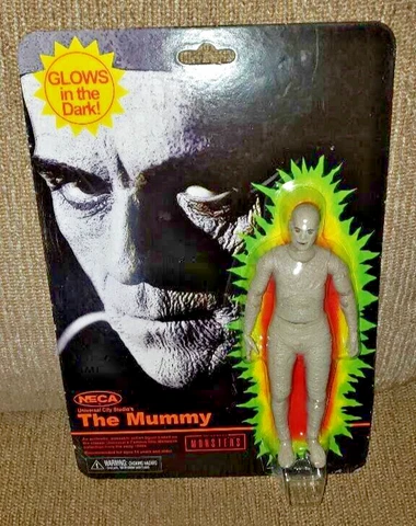 NECA The Mummy action figure Universal Monsters 2022 gitd glow in the dark Seale Cover