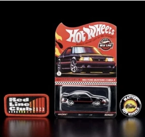 2023 Hot Wheels RLC Membership Car 1993 Ford Mustang Cobra R Black - Picture 1 of 7