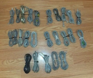 Mixed Lot of 25 RJ11 Multi Size / Lengths & Shape Gray Phone Cords **READ**  - Picture 1 of 5