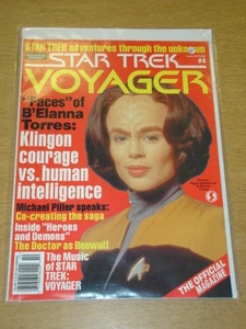 STAR TREK VOYAGER #4 1995 OCT VF STARLOG US MAGAZINE KLINGON B'ELANNA TORRES - Picture 1 of 1