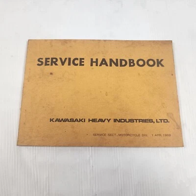 Manual de servicio al propietario Kawasaki 1969 original fabricante de equipos originales H1 500 A1 Foto 1 de 4
