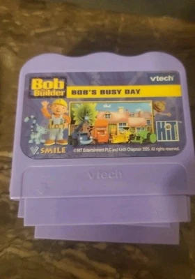 VTech VSmile learning system Bob The Builder cartridge  Game tested&works well - Image 1 of 2