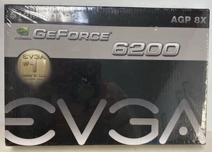 EVGA GeForce 6200 AGP 512MB DDR2 512-A8-N403-LR Video Graphics Card New Sealed - Picture 1 of 3