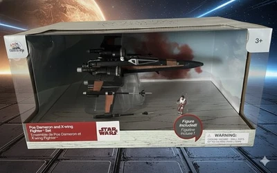 NUEVO Star Wars The Last Jedi Poe Dameron y X-wing Fighter Set Disney Store Excl. Foto 1 de 4