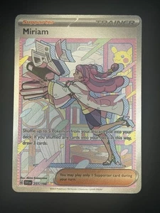 Pokemon - Miriam - 251/198 Scarlet & Violet - Special Illustration Rare NM - Picture 1 of 2