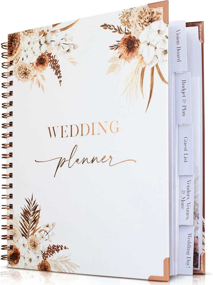 Boho Wedding Planner Book and Organizer, 9 X 11 Inches - image 1 of 4