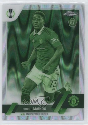 2022 Topps Chrome UEFA Night Vision 44/225 Kobbie Mainoo #118 Rookie RC - Image 1 of 3